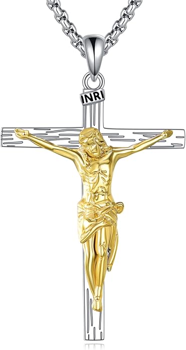Cross Necklace 925 Sterling Silver Cross Faith Pendant Christian Jewelry Gifts for Women Men