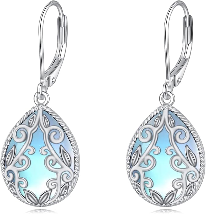 Teardrop Earrings Sterling Silver Filigree Irish Celtic Teardrop Drop Earrings Jewelry Gifts For Women