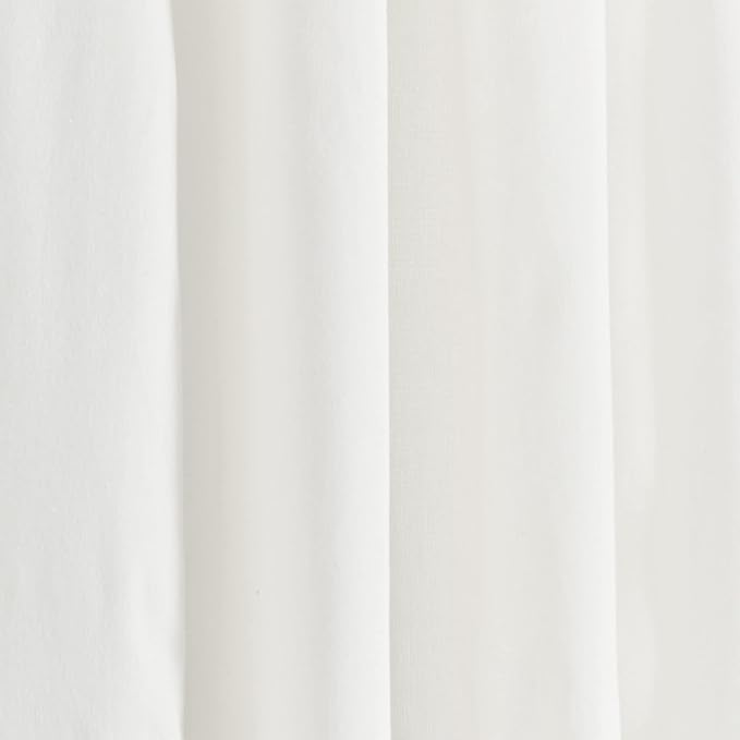 Lush Decor Coastal Scallop Edge Curtain Panel, Blue & White | 52"W x 84"L | Pack of 4