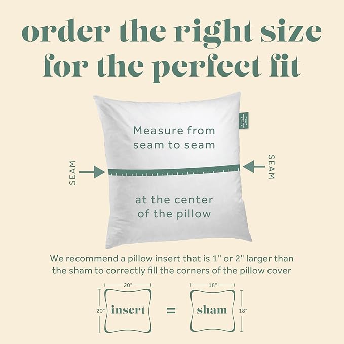 ComfyDown 16x34 Throw Pillow Insert, Down & Feather Fill, 100% Cotton Cover, Made in USA – Premium Soft Lumbar Decorative Pillow Form Sham Stuffer for Bed, Sofa & Couch