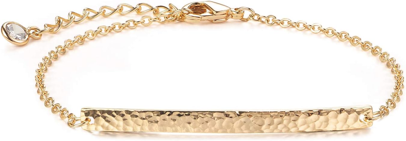 LOYATA Gold Bracelet Gold 14K Gold Filled Dainty Chain Simple Jewelry Gift for Women