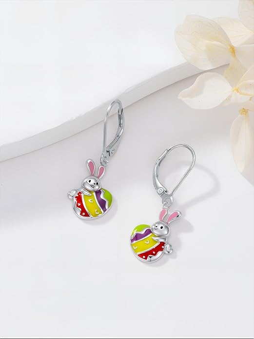 Animal/Leaf/Gothic Dangle Earrings 925 Sterling Silver Animal/Leaf/Gothic Dangle Drop Earrings Easter/Halloween/Christmas Jewelry Gifts for Women Her