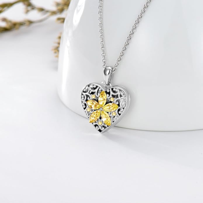 Dorunmo Personalized Locket Necklace 925 Sterling Silver that Holds Pictures Butterfly Birthstone Photo Heart Locket Custom Jewelry Congratulations New Beginnings New Job Gifts for Women