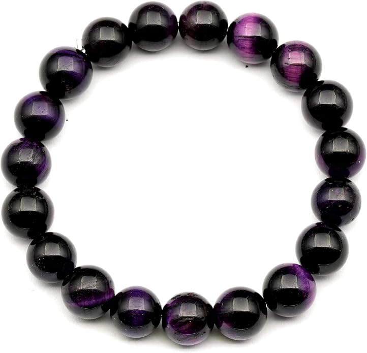 Natural Gemstone Beaded Stretch Bracelet for Men & Women | Handmade 8mm Stone Jewelry | Zodiac Chakra Elastic Bracelet | Meaningful Gift Collection