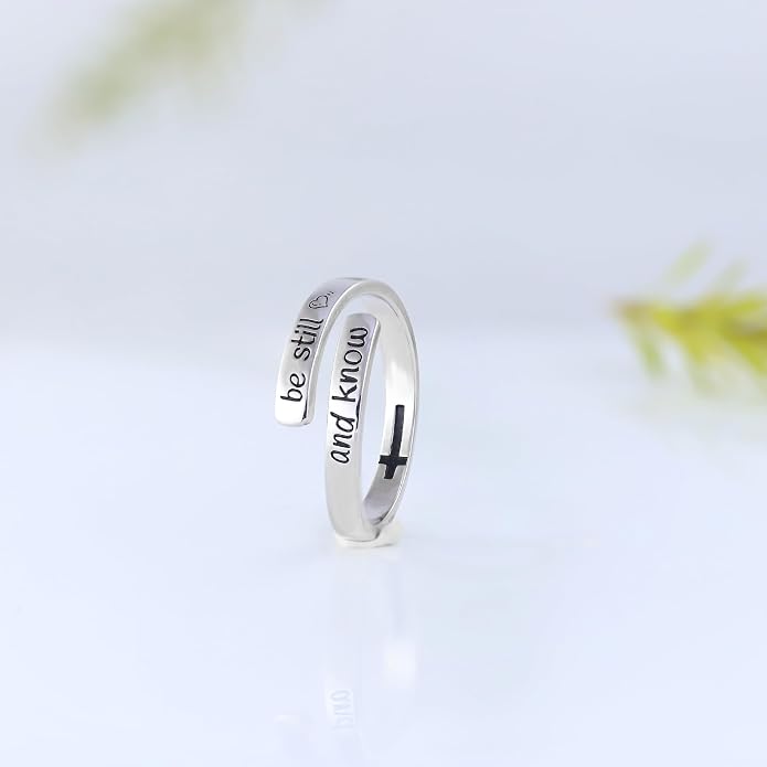 925 Sterling Silver Inspirational Rings for Women Hope Rings Encouragement Jewelry