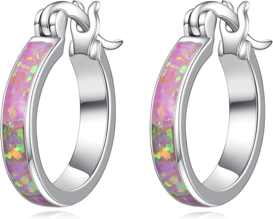 Sterling Silver Hoop Earrings Small Hoop Sun/Leaf/Triangle Huggie Earrings for Women Hypoallergenic