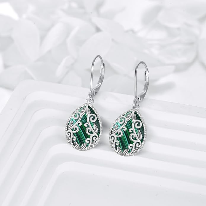 Teardrop Earrings Sterling Silver Filigree Irish Celtic Teardrop Drop Earrings Jewelry Gifts For Women
