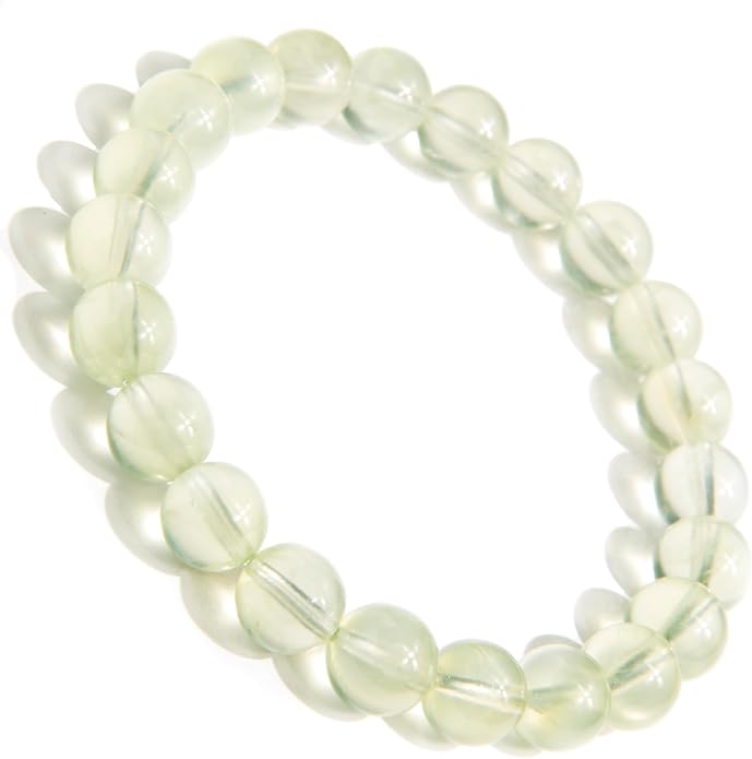 ILLUMINIA 5A Grade Natural Crystal Gemstone Bracelet | Healing Energy Charged Quartz Stone Bead | Handcrafted Stretch Bracelet for Women Men Teens