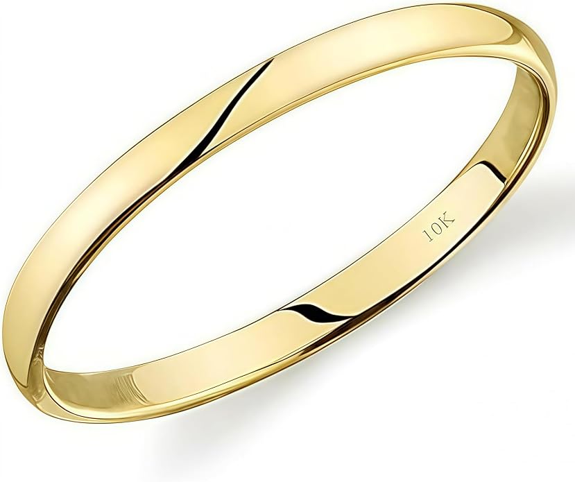 10k Light Comfort Fit Wedding Band