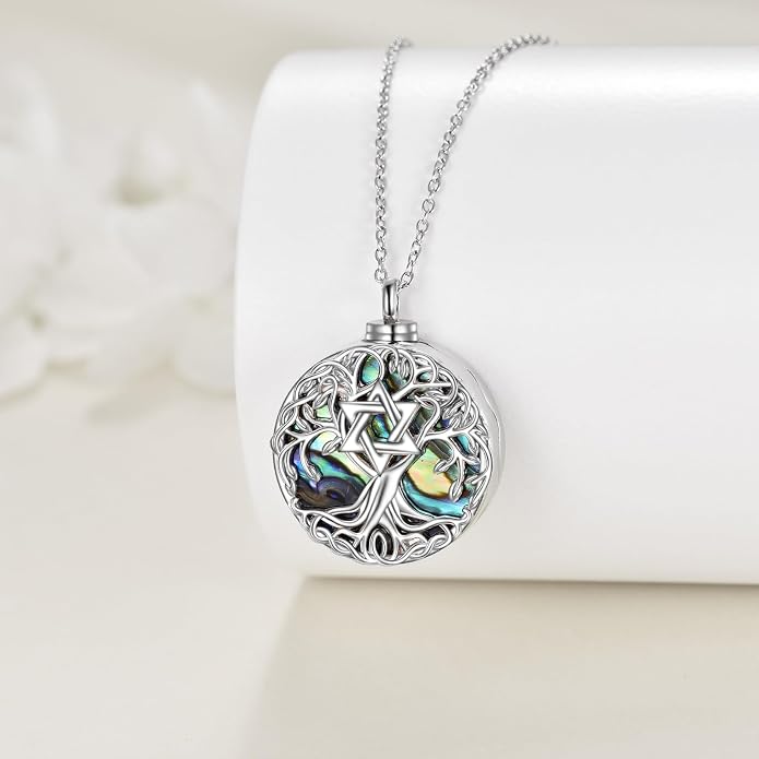 YFN Tree of Life Necklace Sterling Silver Celtic Knot Tree Pendant Jewelry Gifts for Women Men