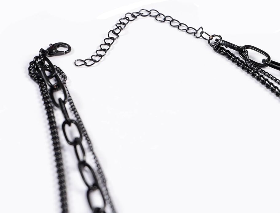 Milakoo Stainless Steel Pendant Necklace for Women Heart Charms Link Chains 23" Length Lobster Clasp