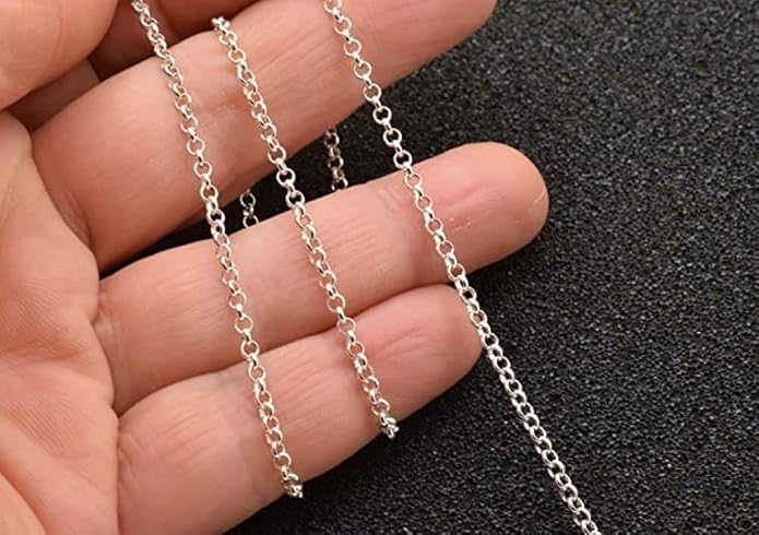 925 Sterling Silver Anklets For Women, Ankle Bracelets for Women, Basic Chain Link Anklets For Women, Rope Chain, Curb Chain Anklet, Figaro Chain