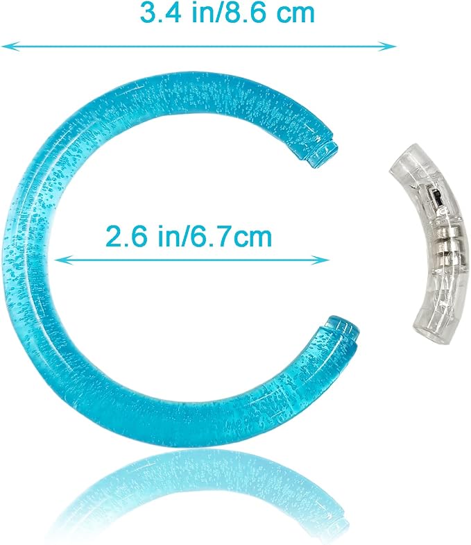 30 Pcs Glow In The Dark Bracelets, 6 Colors LED Bracelets Bulk for Adults, Glow Neon Party Supplies for Carnival Halloween Christmas Birthday Wedding