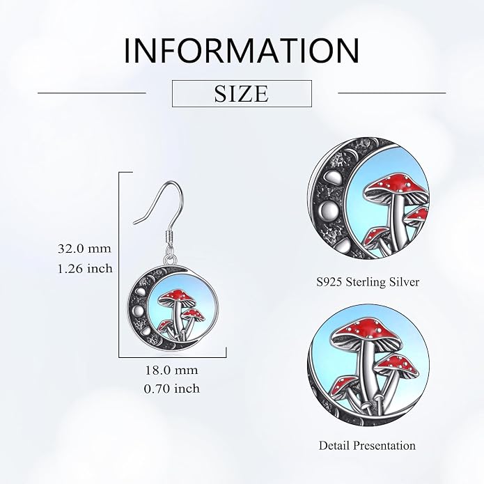 Birthstone Tree of Life Earrings for Women 925 Sterling Silver Life Tree Dangle Earrings Jewelry Gifts