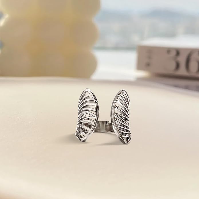 925 Sterling Silver Ring Minimalist Adjustable Rings Band Handmade Rings for Women Girls