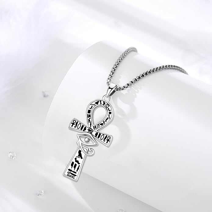 Pentagram/Celtic Knot/Witches Knot/Santa Muerte/Triple Moon Goddess/Baphomet/Hecate Necklace Sterling Silver Magic Wiccan Amulet Pagan Jewelry for Women Men