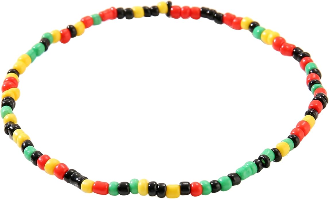 Beaded Anklets for Women Handmade Boho Beaded Ankle Bracelets Colorful Beads Foot Anklets for Women
