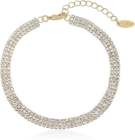 Ettika Anklets for Women. Anklet, 18k Gold or Rhodium Plated. Ankle Bracelets for Women, Jewelry