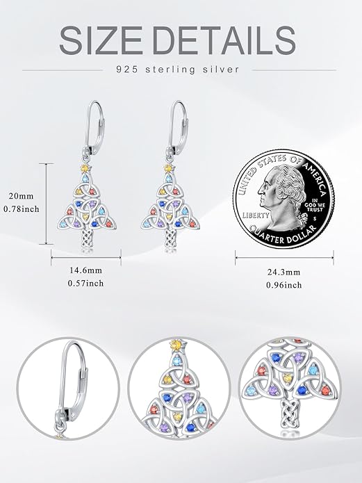 Seiyang Dangle Earrings 925 Sterling Silver Animal/American Flag/Turquoise Dangle Drop Earrings Jewelry Gifts for Women