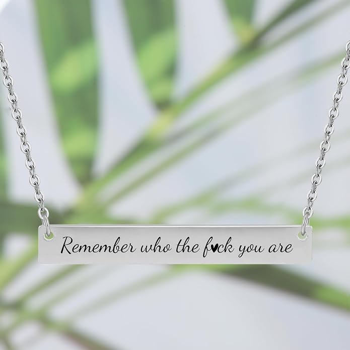 Dont Let The Hard Days Win Bracelet - Gold Hard Day Motivational Bangle Stainless Steel Engraved Words, Inspirational Chain Jewelry Gifts for Women Friend