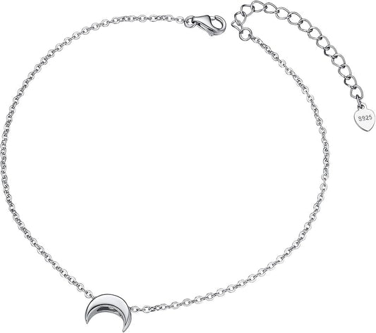 ChainsPro Anklets for Women Waterproof, Adjustable Stainless Steel/ Sterling Silver/14K Gold Plated Ankle Bracelets for Women, Non Tarnish Layered Anklets Beach Jewelry Gifts for Swimming & Daily Wear (Send Gift Box)