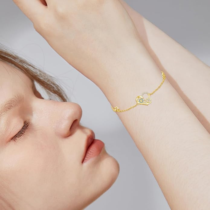 MEDWISE Multicolor Anchor Bracelets 925 Sterling Silver Anchor Jewelry Nautical Adjustable Bracelets Navy Wife Jewelry Gifts for Women Daughter Christmas Gifts 2025