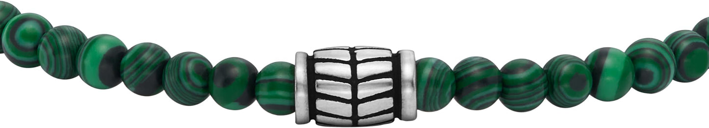 Fossil Men's Stainless Steel and Genuine Leather and/or Beaded Bracelet for Men