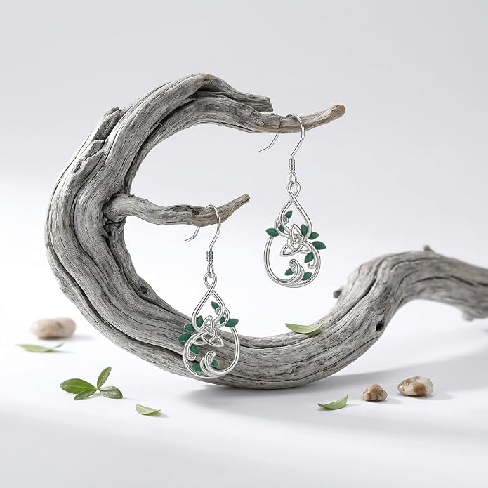 Silver Earrings Women Dangle Filigree/Abalone Shell/Turquoise Cowgirl Earrings Cat/Hummingbird/Chicken/Celtic Knot/Butterfly Jewelry Birthday Gifts for Women