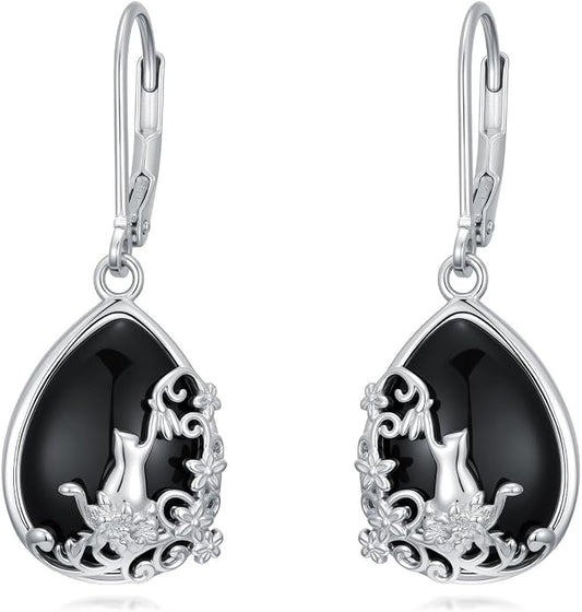 Dorunmo 925 Sterling Silver Western Dangle Earrings for Women Bohemian Earrings Hypoallergenic Christmas Jewelry Gifts for Women