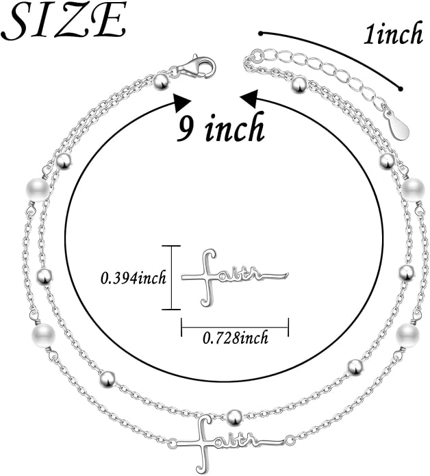 Yearace Anklet for Women S925 Sterling Silver Adjustable Foot Beaded Chain Lotus Flower Claddagh Dragonfly Witches Knot Ankle Bracelet Summer Beach Anklets Jewelry Gift
