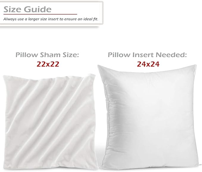 Nestl Throw Pillow Covers, Cozy Velvet Decorative Autumn Pillow Covers 22 x 22 Inches, Soft Solid Couch Pillow Covers for Sofa, Bed and Car, Set of 2 - White