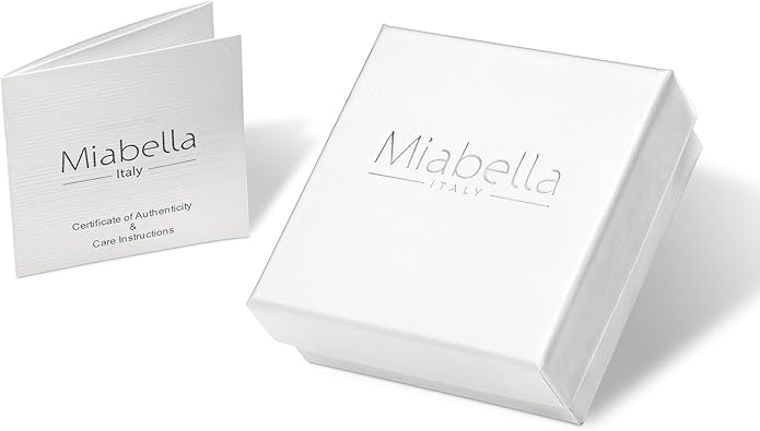Miabella Solid 925 Sterling Silver Italian 3.5mm Diamond Cut Cuban Link Curb Chain Anklet for Women, Made in Italy