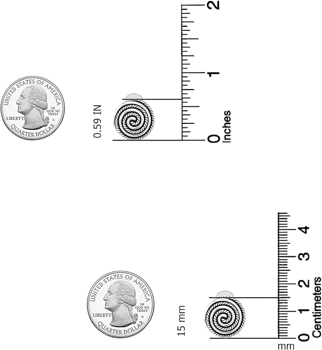 LeCalla 925 Sterling Silver Small Medium Clip On Earrings Non-Pierced Clip-On Stud Earring for Teen Women