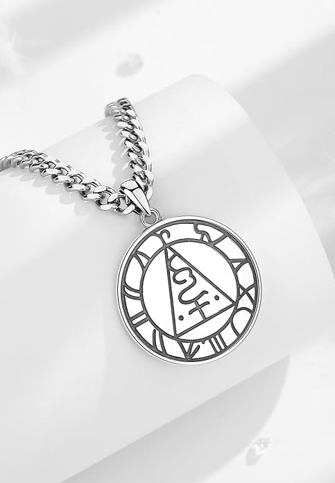 AEONSLOVE Tetragrammaton De Plata 925 Sterling Silver Tetragrammaton Necklace/Metatron Cube Pendant Amuleto De Proteccion Gifts for Women Men