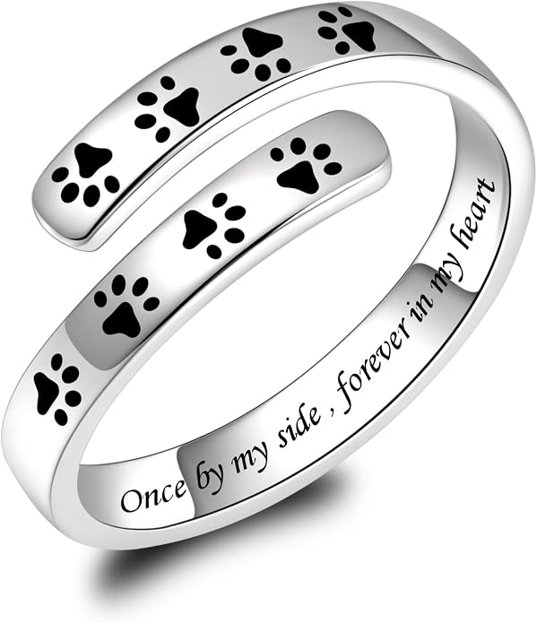 BEILIN 925 Sterling Silver Inspirational Jewelry Rings Adjustable Ring Personality Encouragement Gift for Teens Women