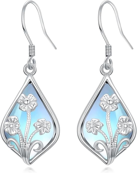 Midari Heart Dangle Earrings 925 Sterling Silver Leverback Drop Earrings Teacher Music Art Jewelry Gifts for Women Students Apple/Guitar/Palette/Note Design