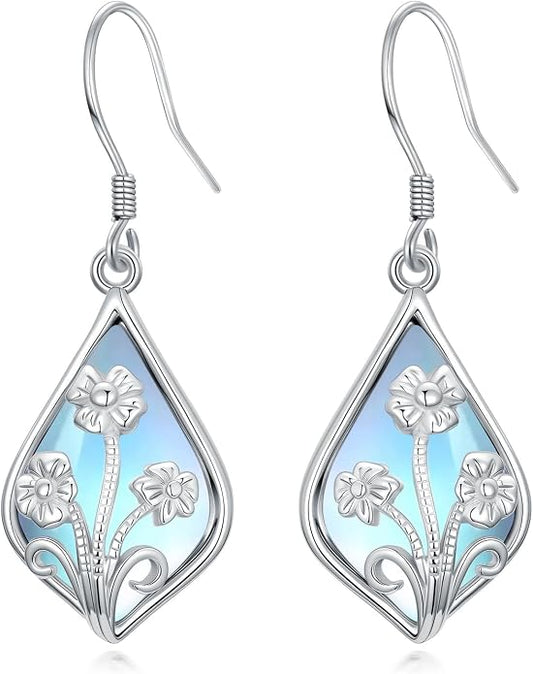 Midari Heart Dangle Earrings 925 Sterling Silver Leverback Drop Earrings Teacher Music Art Jewelry Gifts for Women Students Apple/Guitar/Palette/Note Design
