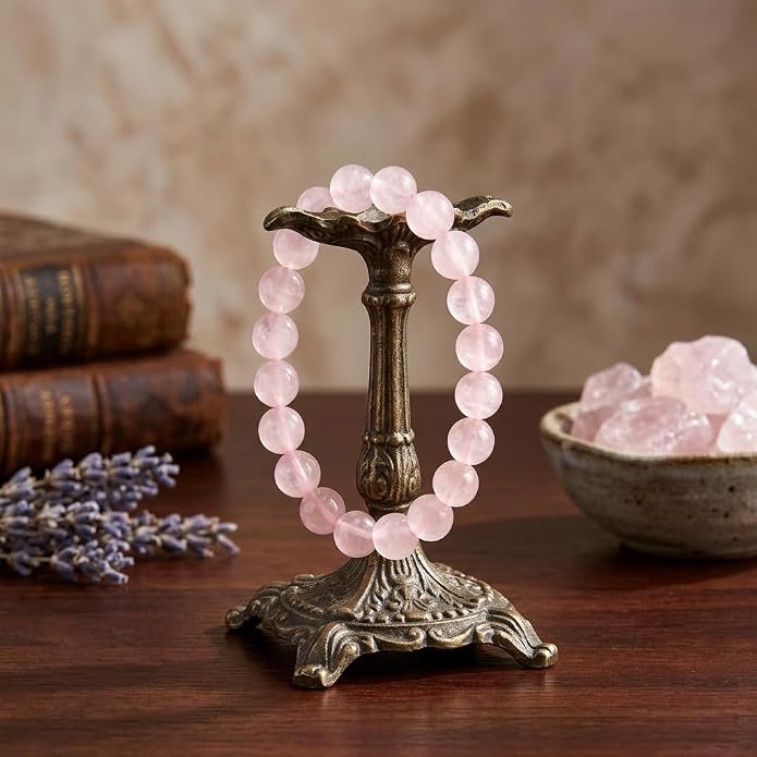 Natural Gemstone Bead Bracelet for Women – Healing Crystal Reiki Bracelet, Handmade Spiritual Protection Jewelry, Energy Stone Stretch Bracelet Gift for Women & Girls