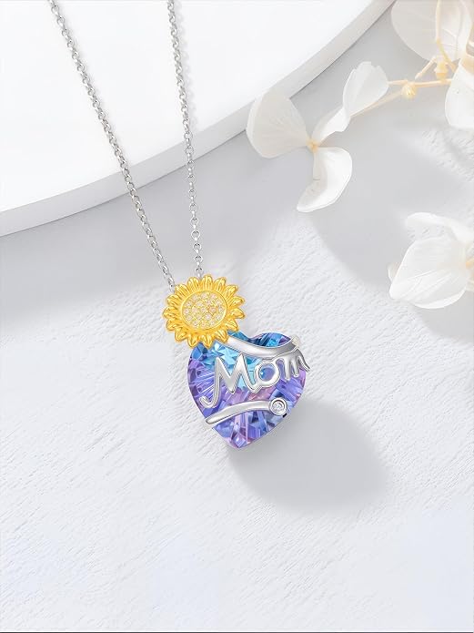 Midari Ocean Necklace 925 Sterling Silver Flamingo Mama Bear Dolphin Penguin Sea Turtle Axolotl Desert Cactus Nautical Rudder Tropical Palm Compass Wave Pendant Boho Jewelry Gifts for Women Men