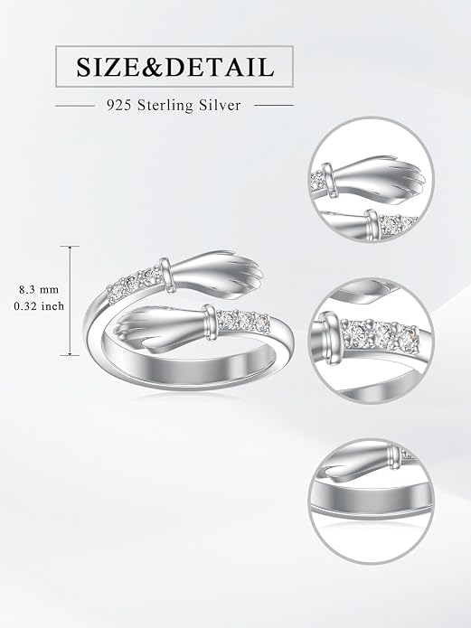Midari Toe Rings for Women 925 Sterling Silver Hypoallergenic Adjustable Open Band Ring for Women Summer Beach Open Toe Jewelry Foot Jewelry