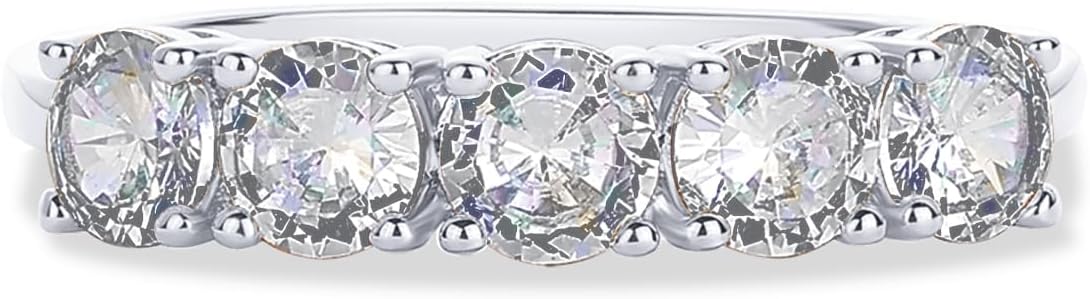 PAVOI 14K Gold Plated Premium Cubic Zirconia Engagement Ring for Women | Promise Eternity Ring Jewelry