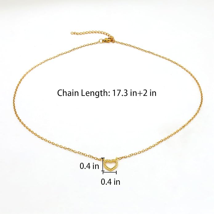 14K Gold Plated Paper Clip Chain Link Necklace Satellite Cross Key Starfish Turquoise Heart Necklace for Women