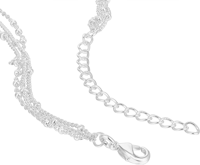 PAVOI 14K Gold Plated Dainty Layering Necklaces for Women | Snake Chain, Curb Link, Paperclip Layered Chains | Trendy Layering Necklace
