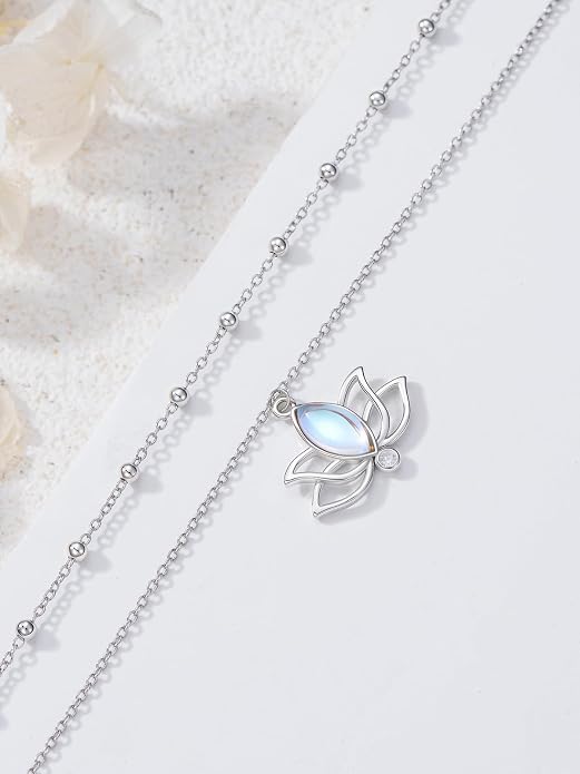 Midari Ocean Necklace 925 Sterling Silver Flamingo Mama Bear Dolphin Penguin Sea Turtle Axolotl Desert Cactus Nautical Rudder Tropical Palm Compass Wave Pendant Boho Jewelry Gifts for Women Men