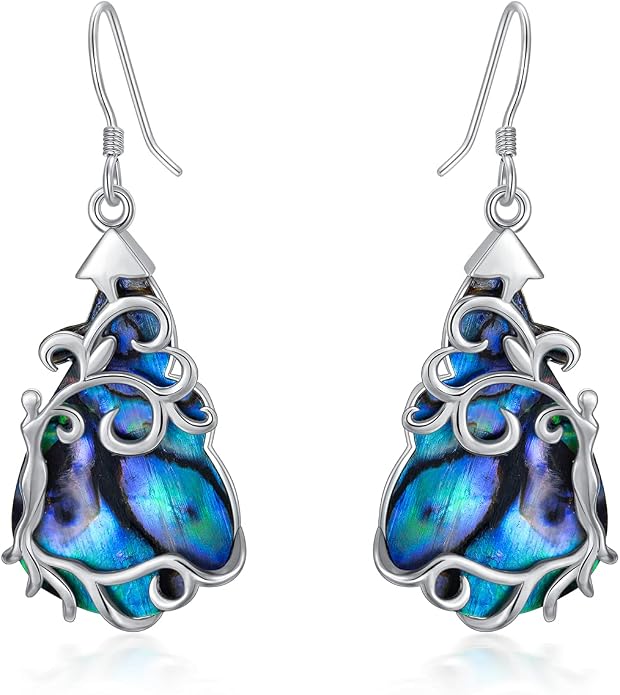 Midari Heart Dangle Earrings 925 Sterling Silver Leverback Drop Earrings Teacher Music Art Jewelry Gifts for Women Students Apple/Guitar/Palette/Note Design