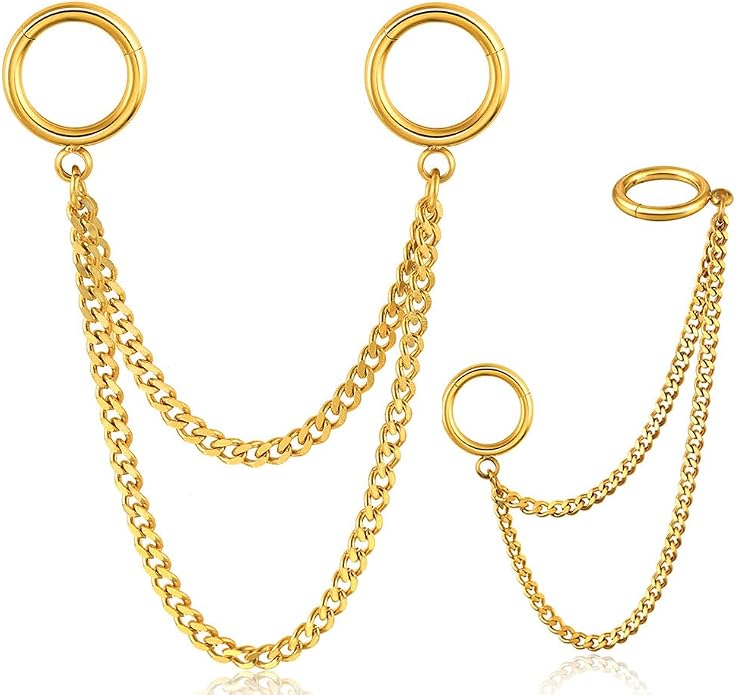 Casvort 14G Seamless Septum Piercing Rings Segment Tragus Hoop Rings 316 Surgical Stainless Steel Helix Ring Stacks for Stretched Ear Lobe Clickers Ear Hangers Body Jewelry