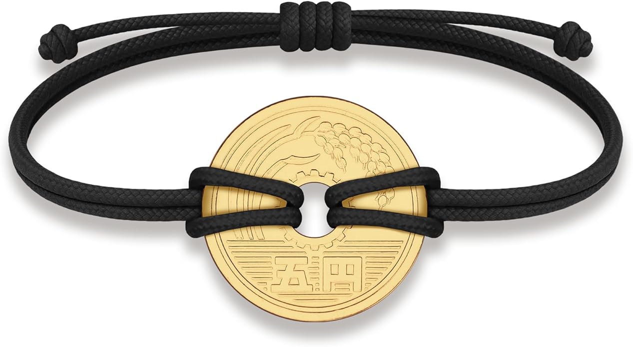 HOBBY OF KINGS Good Luck Coin Bracelet | 18k Gold Plated Wristband | Handmade Jewelry for Collectors and History Lovers