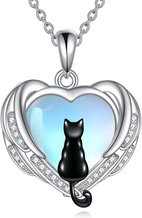 POPLYKE Sterling Silver Gemstone Teardrop Pendant Necklace Crystal Jewelry for Women