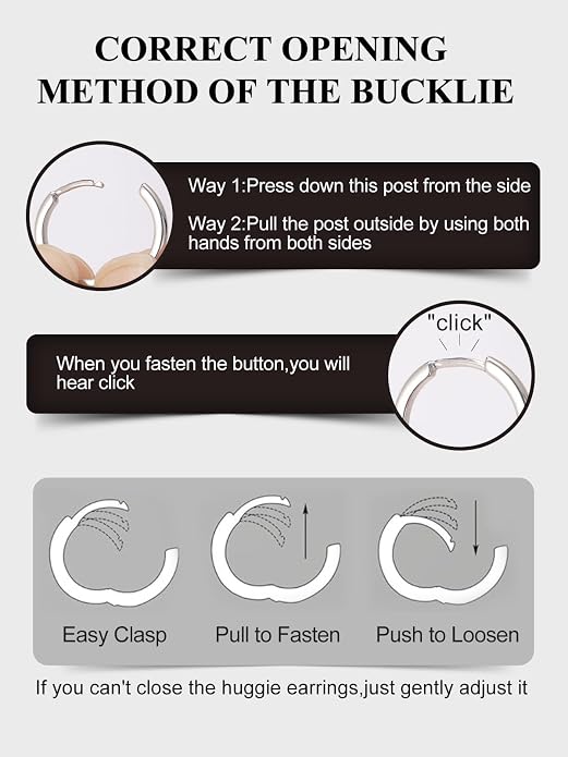 SILVERCUTE 925 Sterling Silver Huggie Hoop Earrings for Women,Hypoallergenic Small Hoop Earrings Lightweight Silver/14K Gold Hoops Cartilage Earrings for Women,8/10/12mm