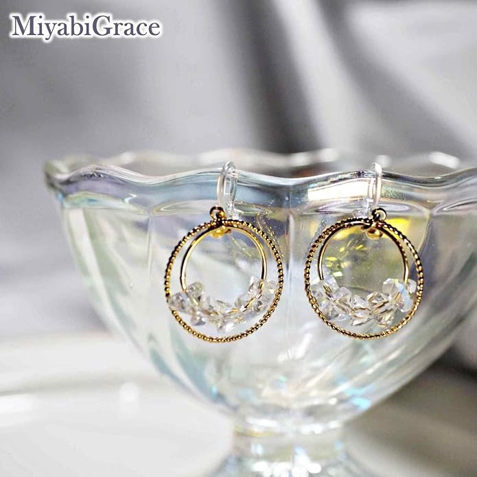 Dangle Silver Invisible Clip On Earrings for Women Not Pierced Gold Crystal Rhinestone Comfortable Hoop Fringe Long Chain Clip On Earrings
